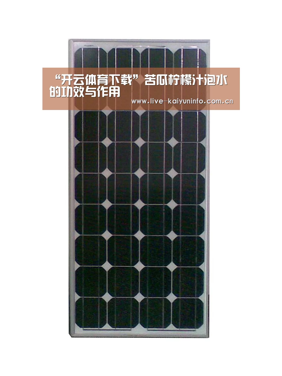 “开云体育下载”苦瓜柠檬汁泡水的功效与作用(图1) 开云